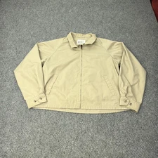 Vintage London Fog Jacket Mens 44 Beige Harrington Bomber Made USA 70s