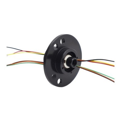 Kompakter rotierender Schleifring 5 mm Bohrungsdurchmesser 250 U/min für kardanische Anwendungen