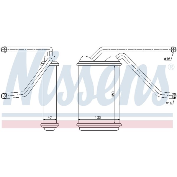 Nissens WäRmetauscher HeizungsküHler FüR Daewoo Nexia 1.5 16V Espero-image