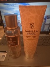 victoria's secret body mist and body lotion set
