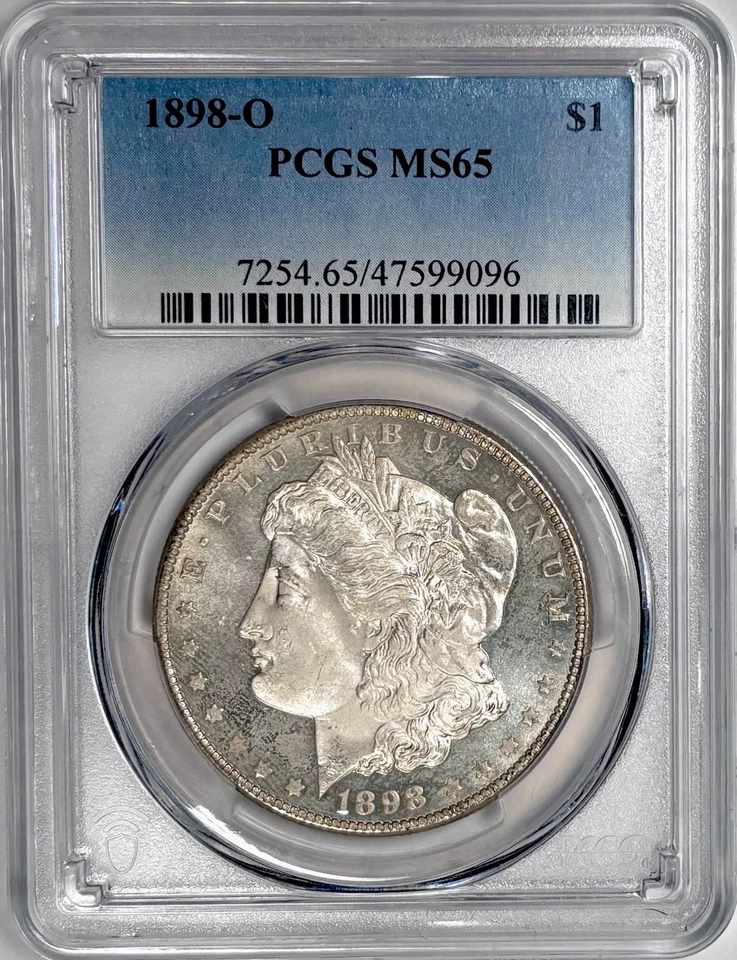 1898-O Morgan Silver Dollar MS 65 PCGS certified. Beautiful Luster. Proof Like - Image 2 of 4