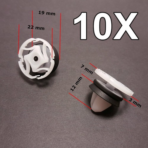 7703077476 Clips Head Diameter 21.5 Mm Products White Newest Nice Best - Picture 13 of 14
