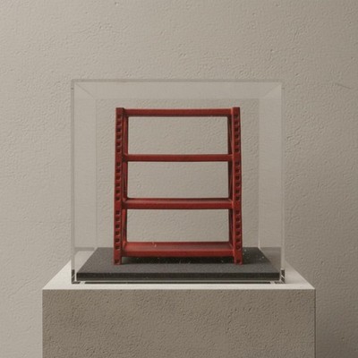 1/64 Garagenregal Realistisches Design Mini Garage Lagersystem Harzmaterial