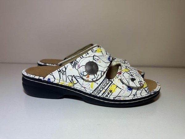 Women Kybun Heels White Leather 40