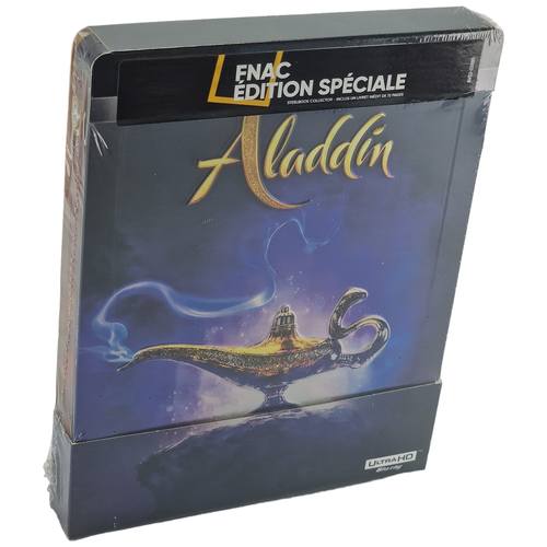 ALADDIN 4K Ultra HD Blu-Ray + Blu-Ray Steelbook Débossé Fnac Disney Zone Frei - Bild 13 von 14
