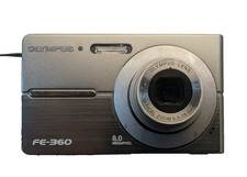 Olympus FE-360 Digital Camera 8 Megapixel Compact Point  Shoot. 1 Gig card