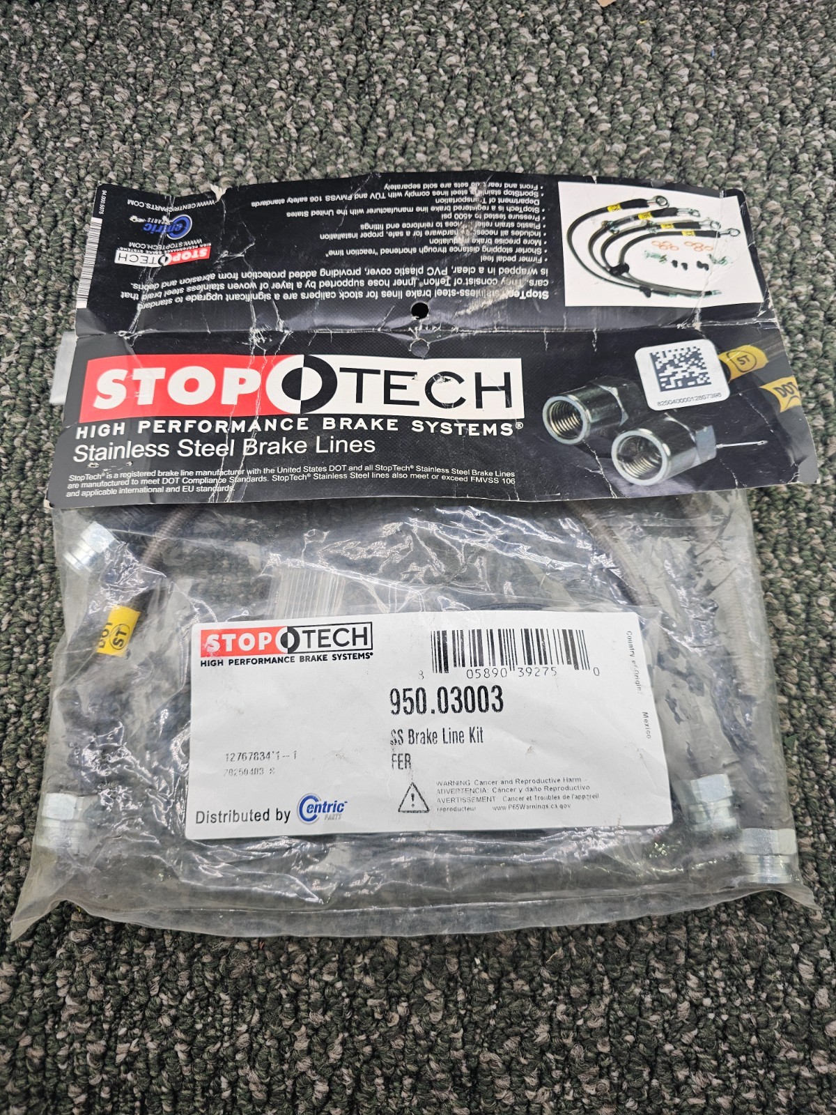StopTech 950.03003 Stainless Steel Brake Line Assembly Fits 2006 FERRARI F430