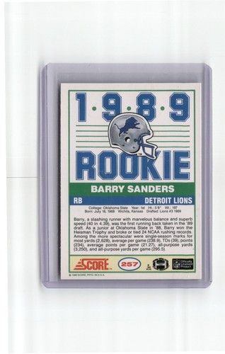 1989 SCORE NFL FOOTBALL FACTORY SET 330 CARDS BARRY SANDERS RC (READ) - Picture 6 of 12