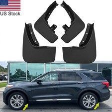 4pcs Front Rear Mud Flaps Splash Guards Mudguards For Ford Explorer 2020-2024 4pcs Front Rear Mud Flaps Splash Guards Mudguards For Ford Explorer 2020-2024