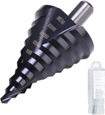 1/4 to 2 Inch Step Drill Bit Spiral Grooved Double Fluted, Large M2 High Speed S