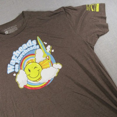Grunt Style Warheads on Foreheads Graphic T-Shirt Brown Men s 4XL Patriotic