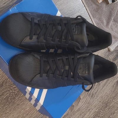 Adidas Superstar Black/Black MENS Size 10.5 Style EG4957