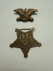 CIVIL WAR GAR VETERANS' MEMBERSHIP MEDALS, EAGLE AND STAR