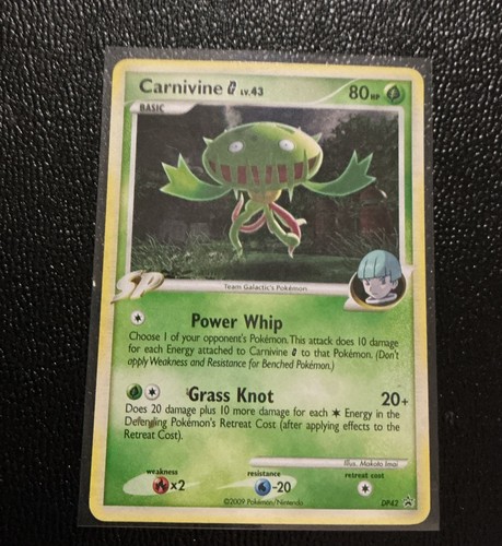 Carnivine SP 2009 Diamond and Pearl black star promo Pokemon card