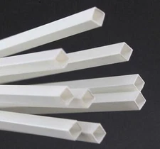 10pcs ABS Styrene Plastic Rectangular Square Tube Model Layout 10 x 10 x 250mm