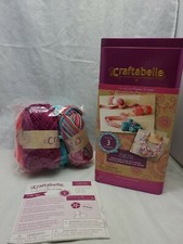 CRAFTABELLE CREATION KIT FOR 3 Finger Knit Scarves Kids 8 New