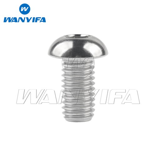 Titanium Bolt M8x15 20 25 30 35mm Buttton Hex Head Screw for Bicycle Disc Brake - Picture 7 of 10
