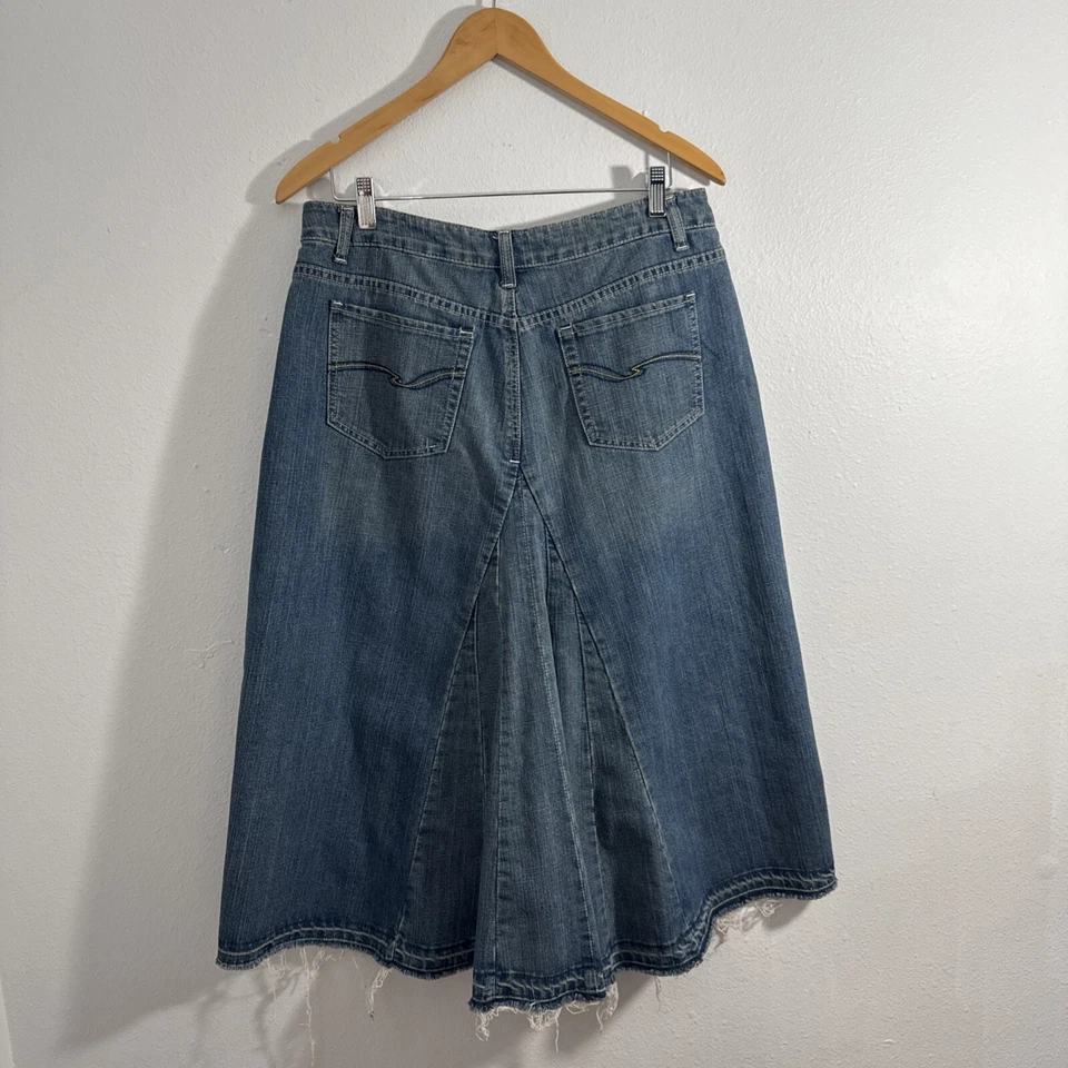 De Colección Baccini Falda Denim Mujer 12 Azul Jean Y2K Modesto Elastizado Vaquera Foto 4 de 4