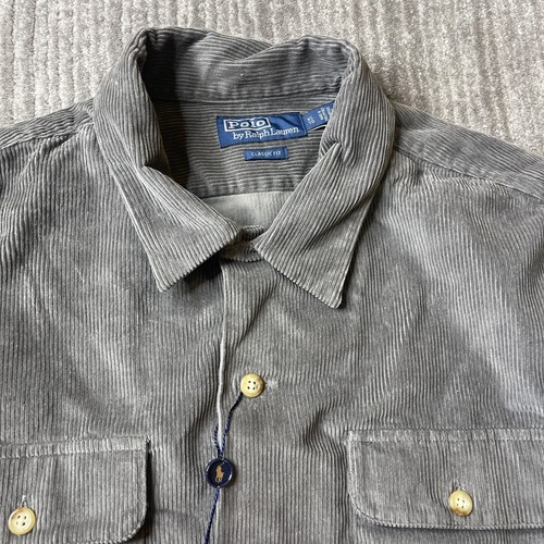Polo Ralph Lauren Classic Fit Wide Wale Corduroy Camp Shirt Mens XL Overshirt - Picture 2 of 17