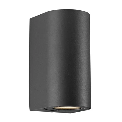 Designer Außenwandleuchte Nordlux Canto Maxi 2 Wandleuchte schwarz Wand 2x GU10 - Bild 1 von 2