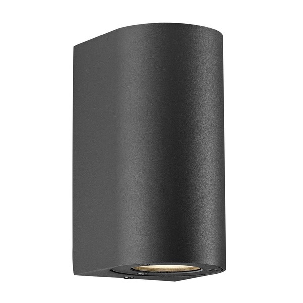 Designer AußEnwandleuchte Nordlux Canto Maxi 2 Wandleuchte Schwarz Wand 2X GU10-image