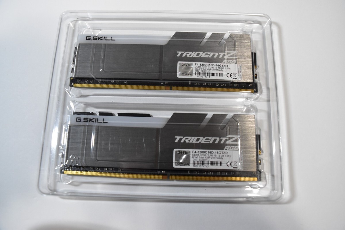 G.SKILL Trident Z RGB DDR4 3200 16GB×2 ② G.Skill TridentZ RGB Series - DDR4-16 GB: 2 x 8 GB - DIMM