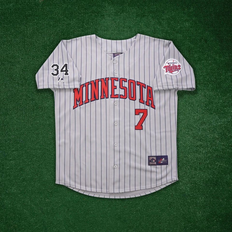 Мужская футболка Joe Mauer 2006 Minnesota Twins Cooperstown серая дорожная - Изображение 2 из 4
