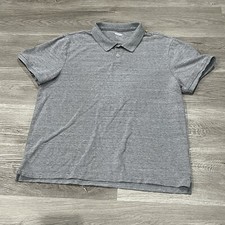 Old Navy Mens XL X-Large Polo Short Sleeve Gray Built In Flex Cotton Blend