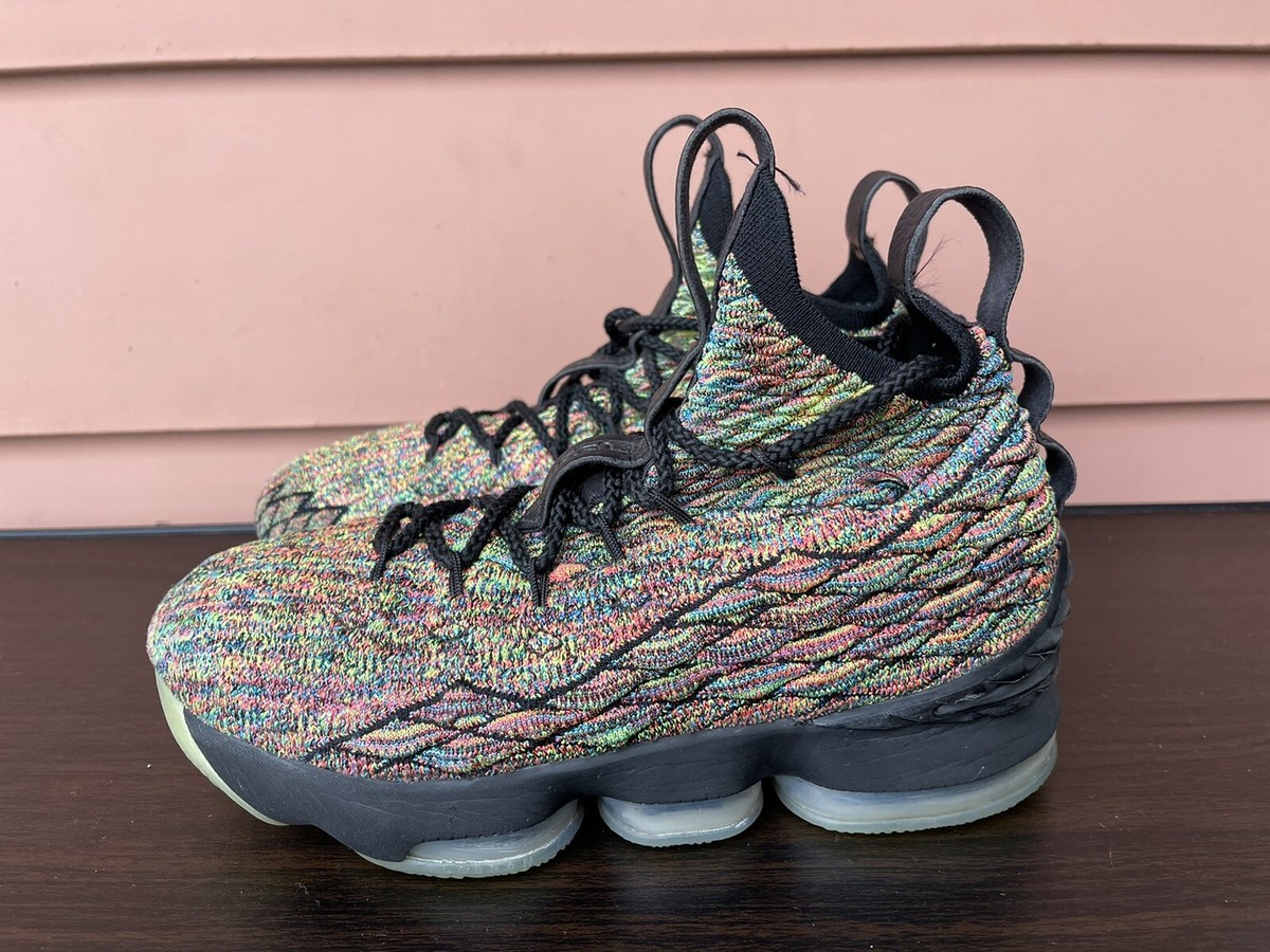 Nike LeBron XV multicolor Nike Lebron 15 2018 size 6Y pre-owned Black | Mercari main image 3