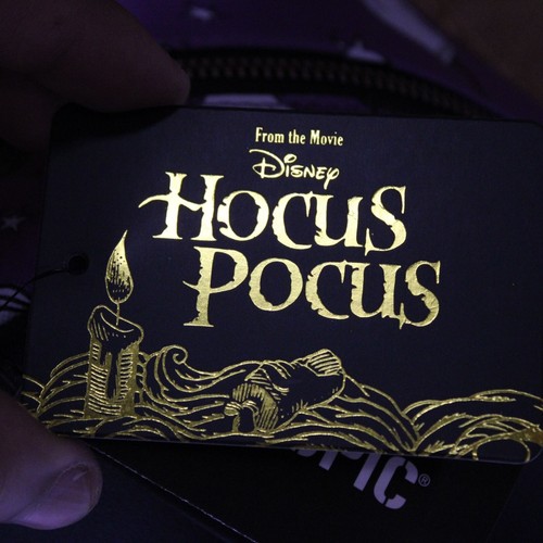 Hot Topic Disney Hocus Pocus Icons Mini Backpack Purple All Over Print NWT - Picture 5 of 8