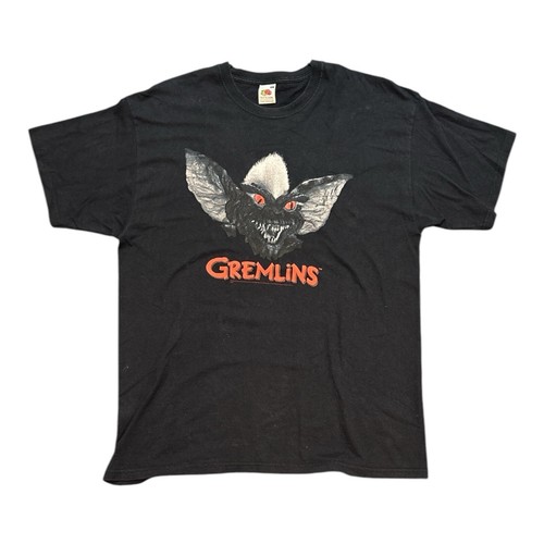 Vintage Gremlins T-shirt Size XL Black Horror Movie Fruit of the Loom Graphic