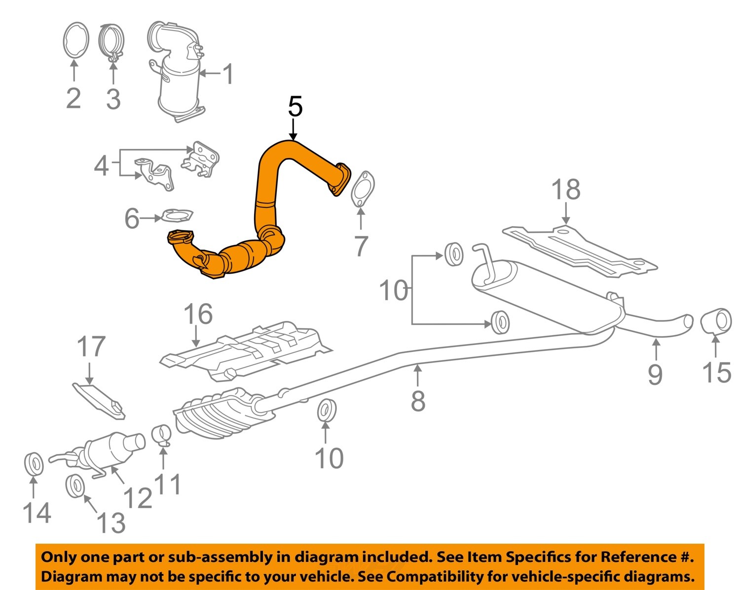 Buick GM OEM Front Pipe 42630792 | eBay 