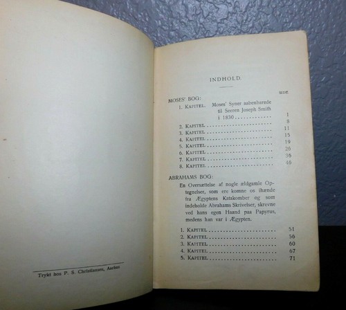1909 DEN KOSTELIGE PERLE Danish Pearl of Great Price LDS Mormon Scripture - Picture 3 of 5