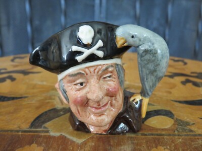Vintage Royal Doulton Long John Silver D6512 Miniature Toby Mug Jug Max Henk