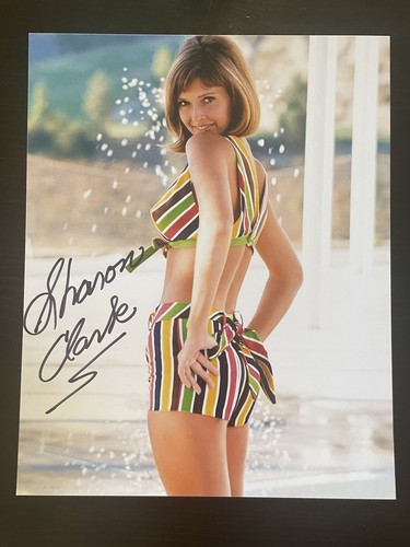 Sharon Clark signed 8x10 Photo Playboy Playmate August 1970 Autographed