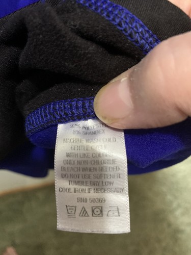Cascade Sport Performance Blue Hoodie With Drawstring-Sz XXL W/black Triangle - Picture 5 of 5
