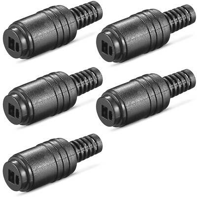 5x DIN Lautsprecherkupplung Schraubbar 2,2 mm Knickschutz Buchse Schwarz