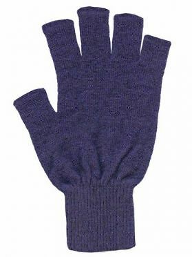 New Zealand Possum Fur Merino Wool Knitwear Fingerless Gloves - 7 colours - Picture 6 of 9