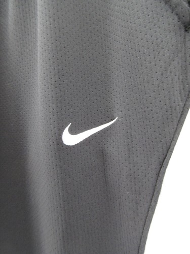 VINTAGE Nike Pants Men XL Black Fit Dry Track Warm Up Loose Baggy Swoosh Y2K - Picture 3 of 11