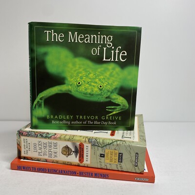1000 Places to see before you die - PB By Patricia Shultz +Meaning Of Life Lot 3