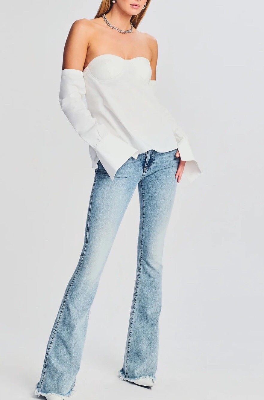 NWT SER.O.YA RANDI OFF THE SHOULDER TOP WHITE MSRP $295