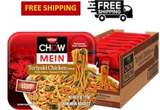 Nissin Chow Mein Japanese Ramen Noodle Teriyaki Chicken 4 Ounce (Pack of 8)