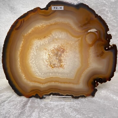 Achat Scheibe 17,9 cm x 21,3 cm Agate Slice Achatscheibe Agate