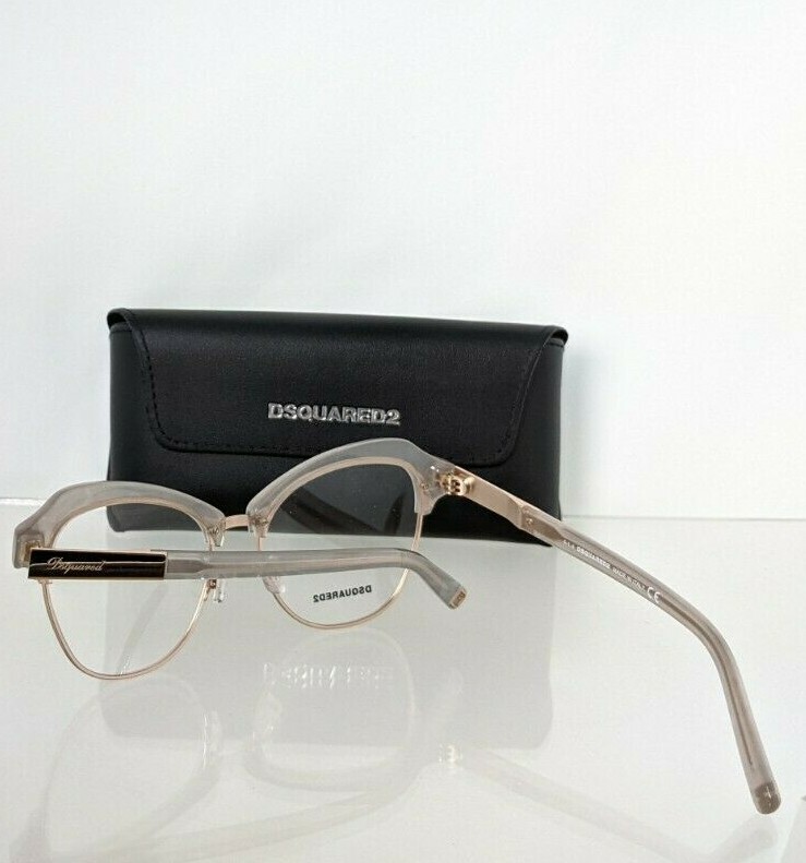 Dsquared2 Eyeglasses Dq5248 020 50/15/140 - NWT Dsquared2 DQ5248 BLONDE HAVANA 50/15/140 WOMAN Eyewear Frame  main image 4
