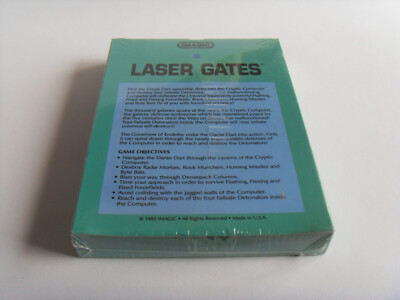 Jeu LASER GATES Atari 2600 Par Imagic - 1ère édition, Complet Bon état