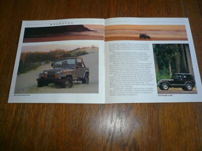 1988 Jeep Wrangler Wagoneers Comanche Cherokee Sales Brochure