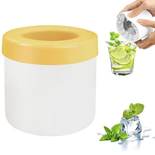 Silicone Ice Cube Mold Mini Ice Cube Maker Cup 60 Ice Cubes for Freezer