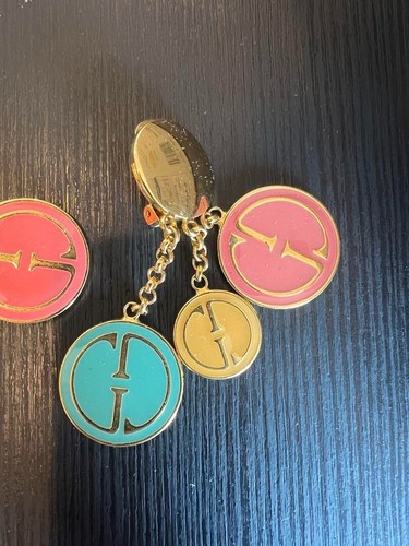 Pendientes GUCCI Limitados De Colección Raros AUTÉNTICOS Logo Clip en GG Ronda 1991 F/S Gp Moneda - Imagen 5 de 9