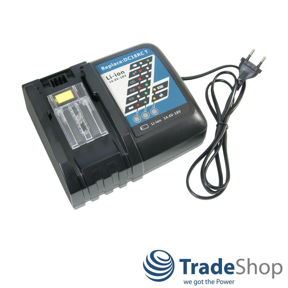 Ladestation Akku Ladegerät 14,4V-18V LiIon für Makita BTM50RFE BTM50RFEX4 BTM50Z
