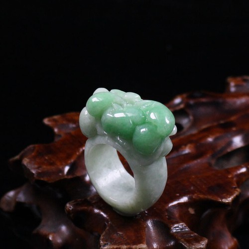 Certified Green Burma 100% Natural A JADE Jadeite Ruyi 如意 USA 8.75 6703 - Picture 9 of 12